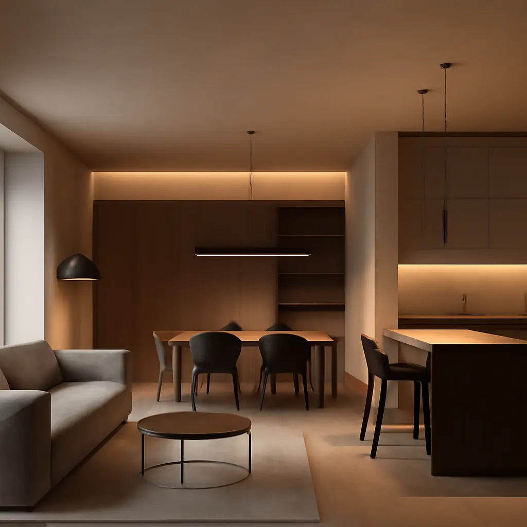 Функциональное зонирование квартиры Схема зонирования современной квартиры с выделенными зонами отдыха, работы и хранения