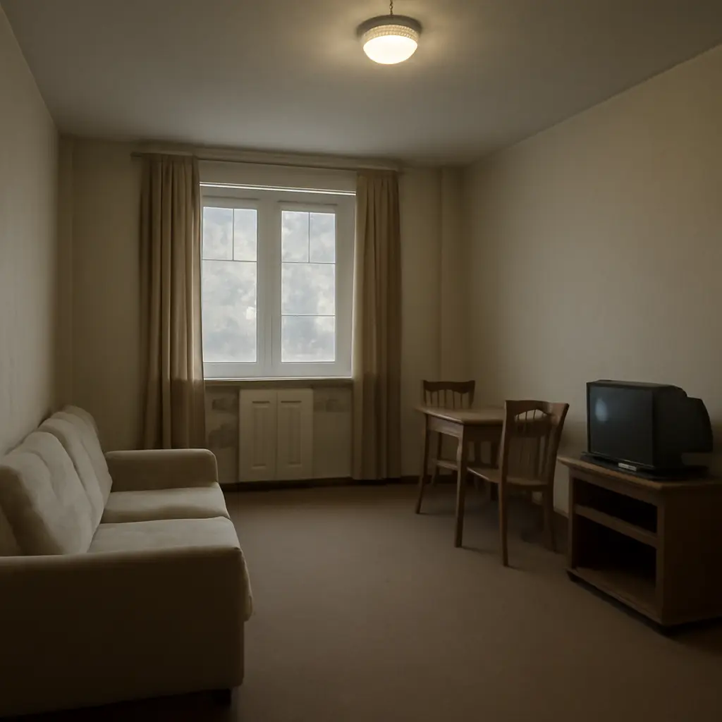 Типовой интерьер квартиры без индивидуальных решений