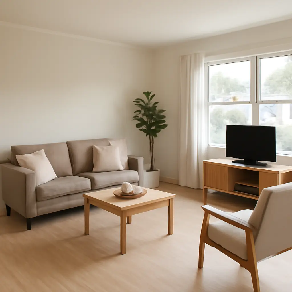 Планировка гостиной с ошибочной расстановкой мебели