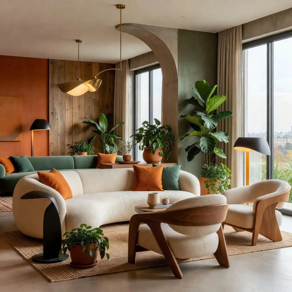 Тренды дизайна интерьера 2025, которые захватят рынок